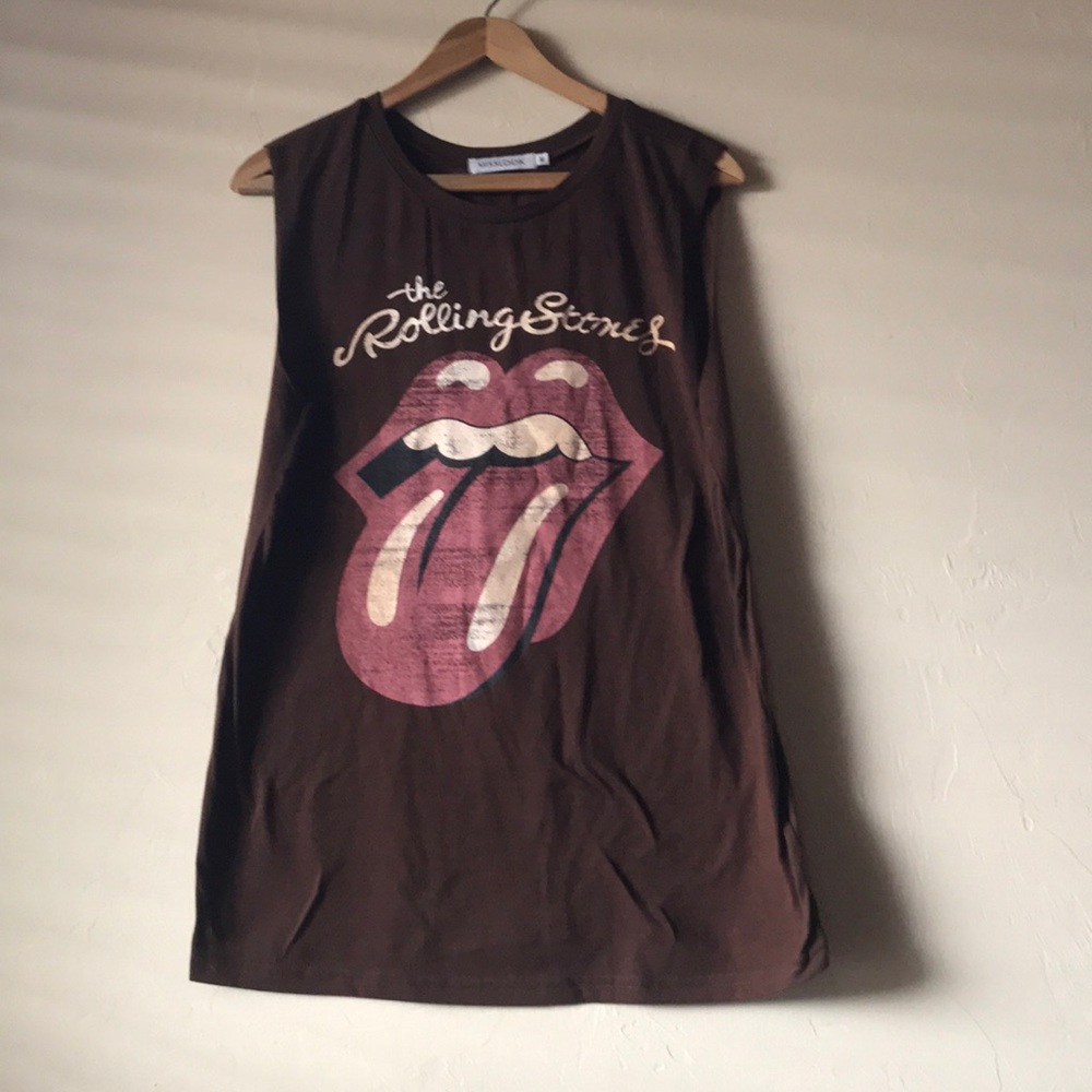 🎂Misslook The Rolling Stones muscle tank M🎂